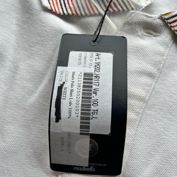 Missoni Sport Mens Long Sleeve Polo with Collar Detail BNWT - Size Large - Picture 2 of 5